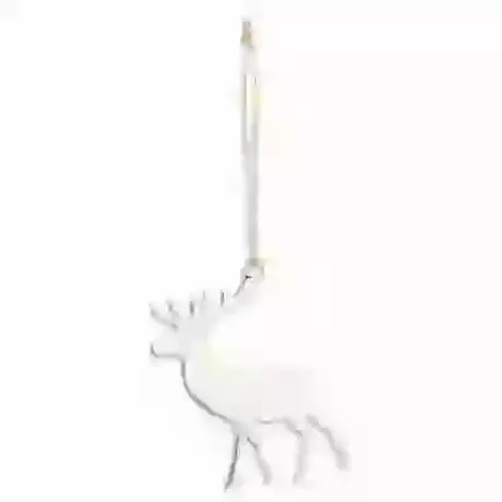 Brass Hanging Stag Christmas Decoration 